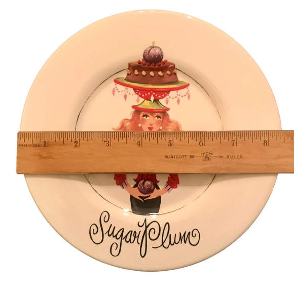 HOLIDAY SHOPPERY by Neiman Marcus Set of 3 Appetizer Plates Made in Portugal - Picture 10 of 11